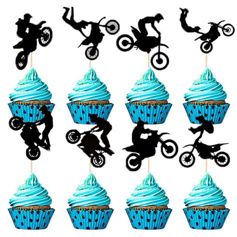 Buy 24PCS Racing Car MotorcycleParty Cake Cupcake Toppers Racing Car