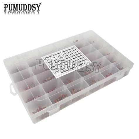 Pcs Lot Pf Nf Ceramic Capacitor Assortment Kit Pf Pf Pf