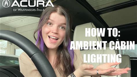 How To Changing Your Ambient Lighting On The 2022 Acura MDX With Tara