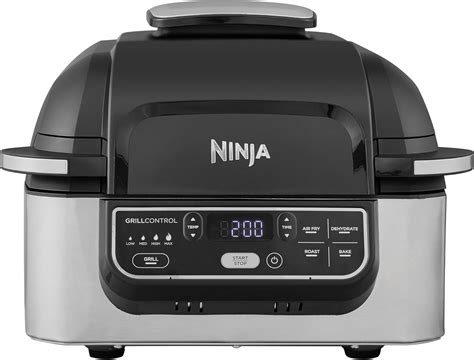 Ninja Foodi Grill And Air Fryer 57l 5 Fonctions De Cuisson Air Fry Grille Cuit Rotis Et Bien