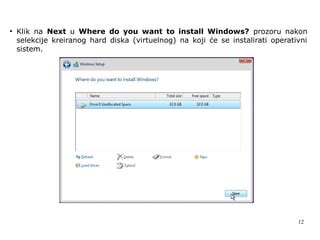 Instalacija Windows Enterprise Operativnog Sistema U Virtuelnoj