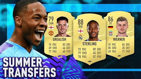 FIFA 20 SUMMER TRANSFERS CONFIRMED DEALS RUMOURS W STERLING