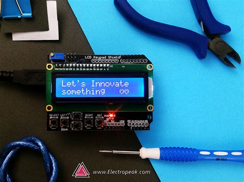 Using Lcd Keypad Shield W Arduino Steps Electropeak