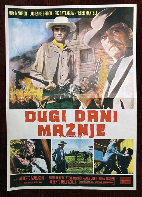 Original Movie Poster This Man Can't Die Long Days of Hate Baldanello 1968