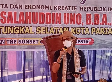 Kunjungi Desa Tungkal Selatan Menparekraf Sandiago Salahuddin Uno