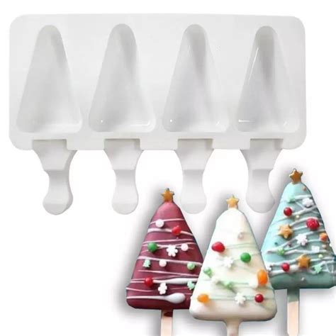 Moule sucettes popsicle triangle x 4 cavités Planète Gateau