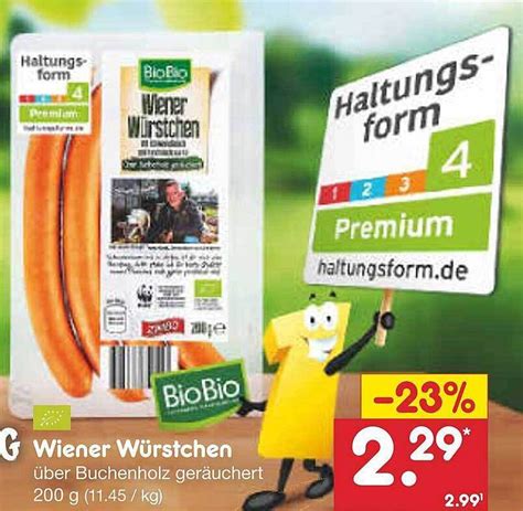 Wiener würstchen biobio Angebot bei Netto Marken Discount