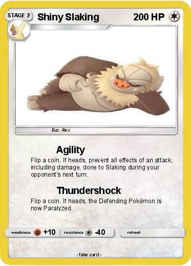 Pokémon Shiny Slaking 1 1 - Agility - My Pokemon Card