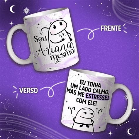 Caneca Meme Flork Signo Áries Elo7 Produtos Especiais