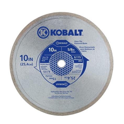 Kobalt 10 In Wet Continuous Diamond Saw Blade At