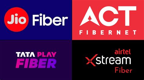 Jio Airtel XStream BSNL ACT Fiber Tata Play Fiber Plans Fiber