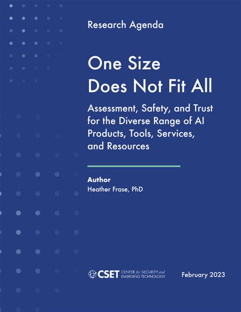 One Size Does Not Fit All Center For Security And Emerging Technology