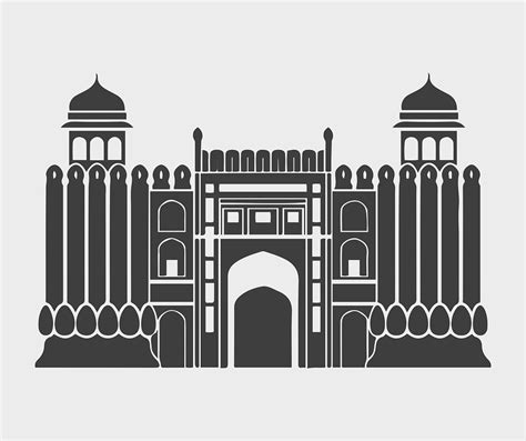 Download Lahore Fort, Shahi Qila, Punjab. Royalty-Free Vector Graphic ...