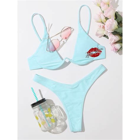 Bikini 2 Mảnh Gọng Cup Siêu Nâng Ngực Super Sexy Tight Plunge Neon