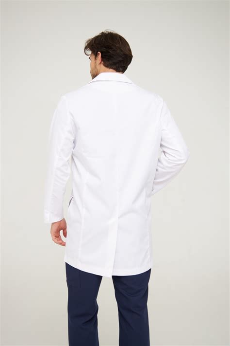 Халат медицинский мужской Заубер, белый | RED+ Магазин медицинской одежды