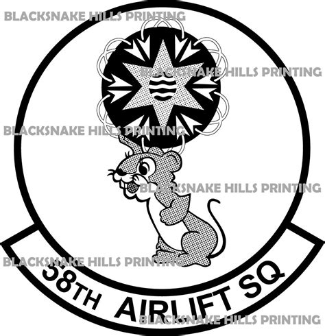 58th Airlift Squadron Patch Vector Image Files Svg Pdf Ai Eps