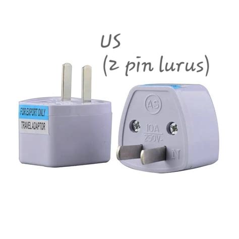 Jual Konverter Au Aus Nz Us To Universal Plug Eu Uk Converter Over