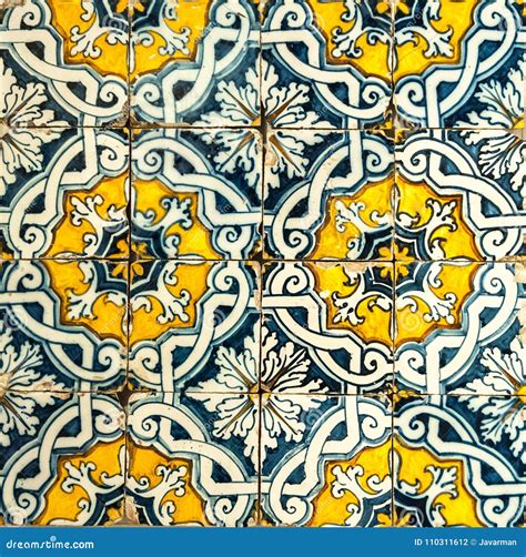 Vintage Azulejos Traditional Portuguese Tiles Stock Photo Image Of