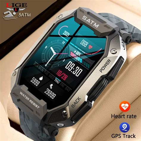 Lige Reloj Inteligente Militar Para Hombre Accesorio De Pulsera