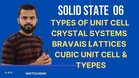 Solid State Types Of Unit Cell Crystal Systems Bravais