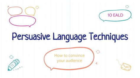 Persuasive Language Techniques Year Pptx