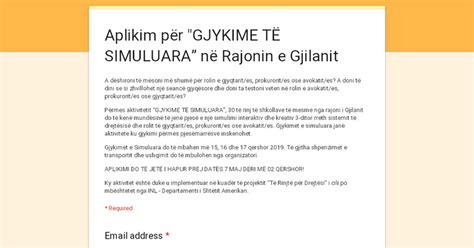 Aplikim P R Gjykime T Simuluara N Rajonin E Gjilanit