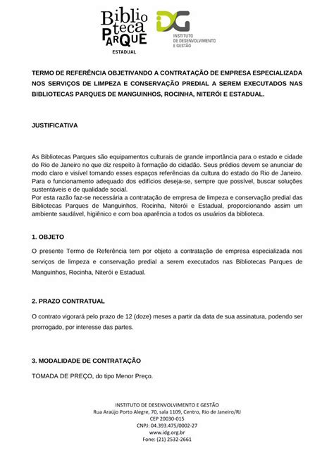 PDF TERMO DE REFERÊNCIA OBJETIVANDO A CONTRATAÇÃO DE EMPRESA ŠNCIA