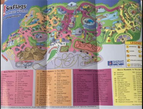 Six Flags Discovery Kingdom Map and Brochure (2025 - 1968