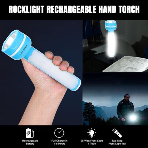 Rocklight RL 3519 Rechargeable Hand Torch 25W Tube Rocklight