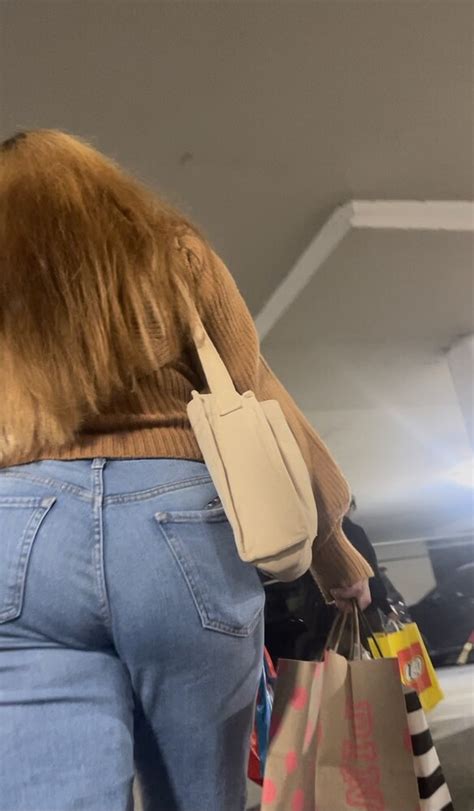 Following Thick Ass Thot At The Mall Tight Jeans Forum