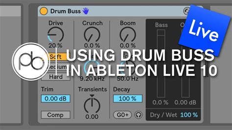 Using Drum Buss In Ableton Live 10 YouTube