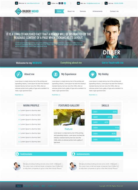 Personal Website Design | Behance