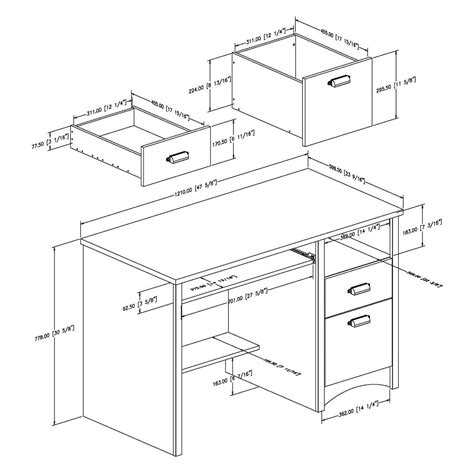 Office Desk Dimensions - Yuna Furniture