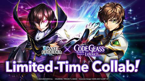 Last Cloudia X Code Geass Lelouch Of The Rebellion Collab Official