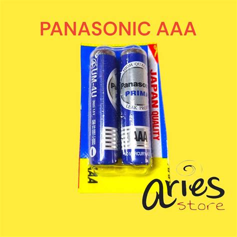 Jual BATERAI PANASONIC AAA BIRU 1 SET Shopee Indonesia