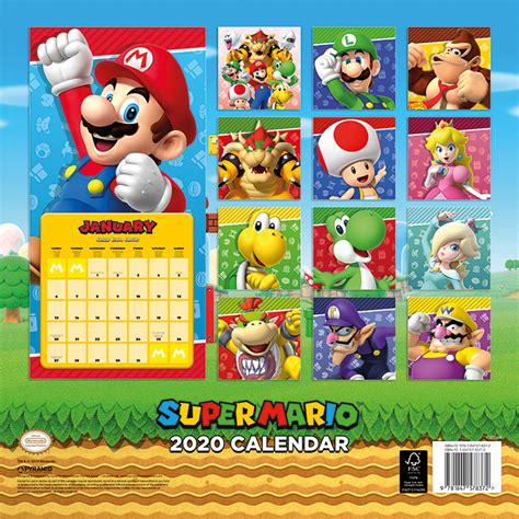 Super Mario Bros 2025 Calendar Vivienne Bennett