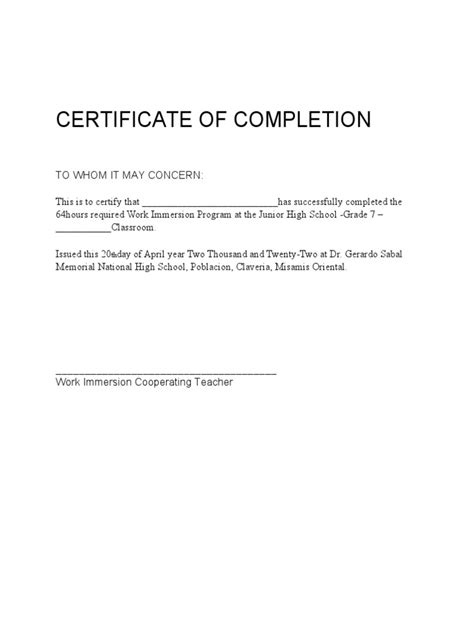 Certificate of Completion | PDF