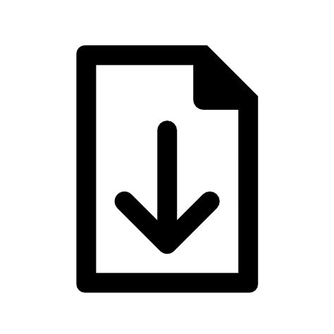 Document Down Vector SVG Icon SVG Repo