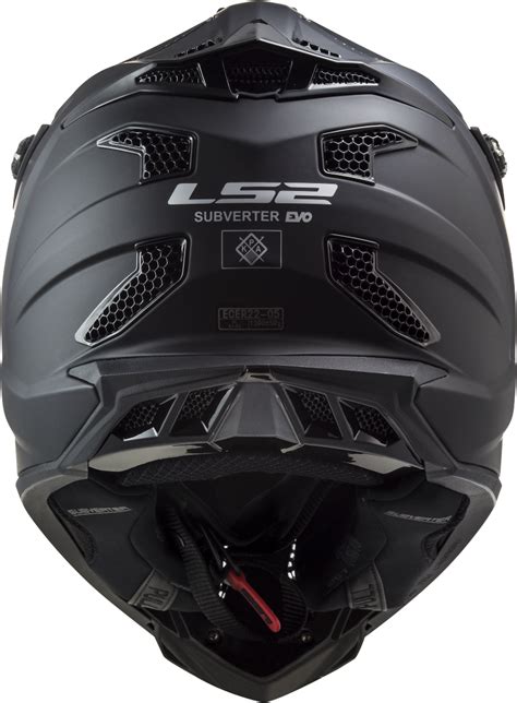 Ls Mx Subverter Evo Offroad Motocross Motorcycle Quad Helmet Noir