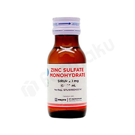 Jual Zinc Syrup 60 Ml Farmaku