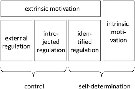 1 Four Types Of Motivation According To Self Determination Theory