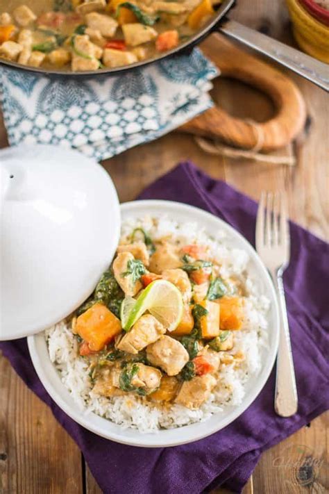 Butternut Squash Chicken Curry • The Healthy Foodie