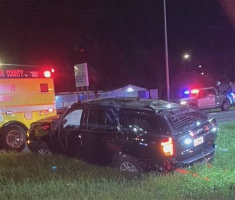 Florida Sheriffs Deputy Airlifted After Rollover Crash With Alleged