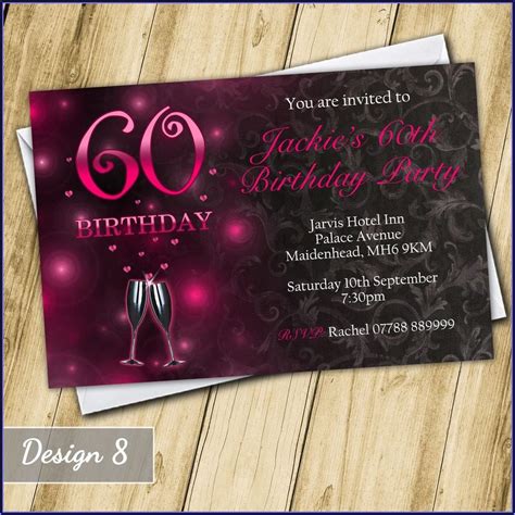 60th Birthday Invites Funny Invitations Resume Examples Mx2wqz4by6