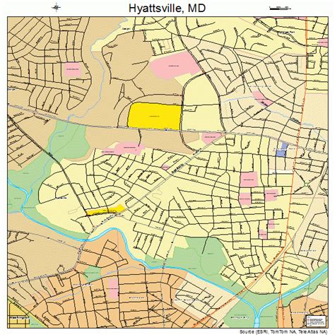 Hyattsville Maryland Street Map 2441250