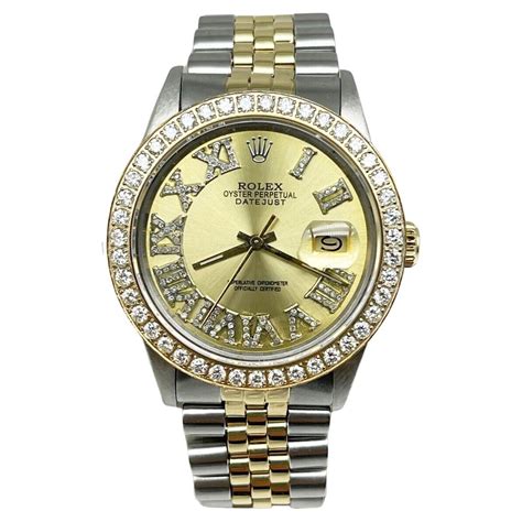 Rolex Datejust Stainless And Karat Gold Champagne Dial Or