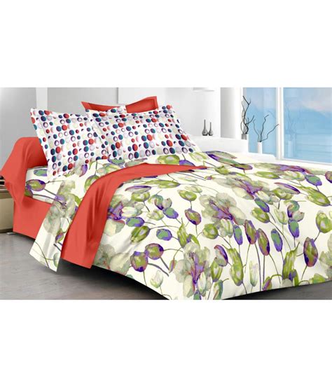 Fresh From Loom King Cotton Multicolor Floral Bed Sheet Buy Fresh