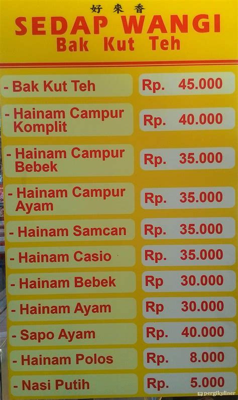 Selalu Diperbarui Menu Sedap Wangi Pantai Indah Kapuk