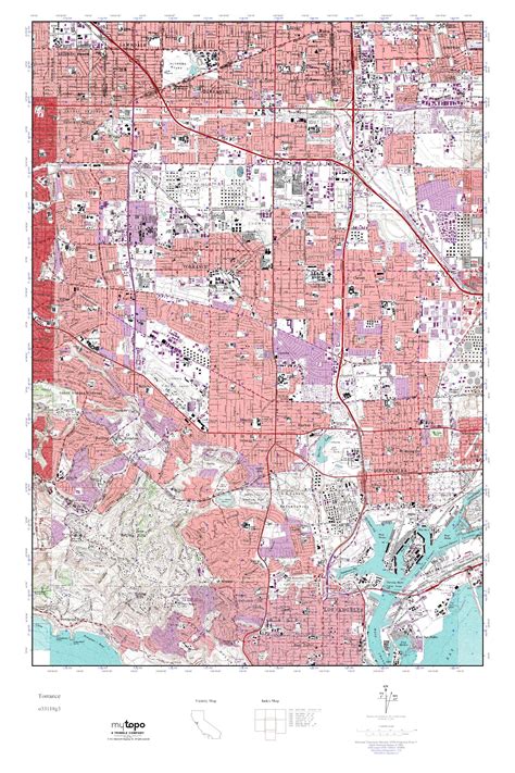 MyTopo Torrance, California USGS Quad Topo Map