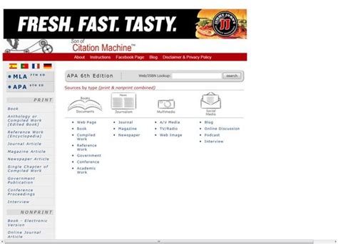 Citation Machine Net Apa Big Deal E Zine Picture Archive